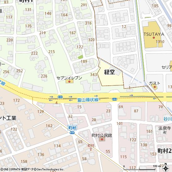 マネープラザ加賀付近の地図